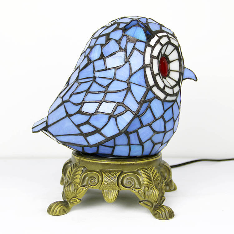 Cartoon Parrot Resin Stained Table Lamp