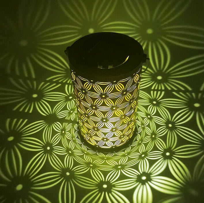 Solar Iron Cylinder Decorative Outdoor Light