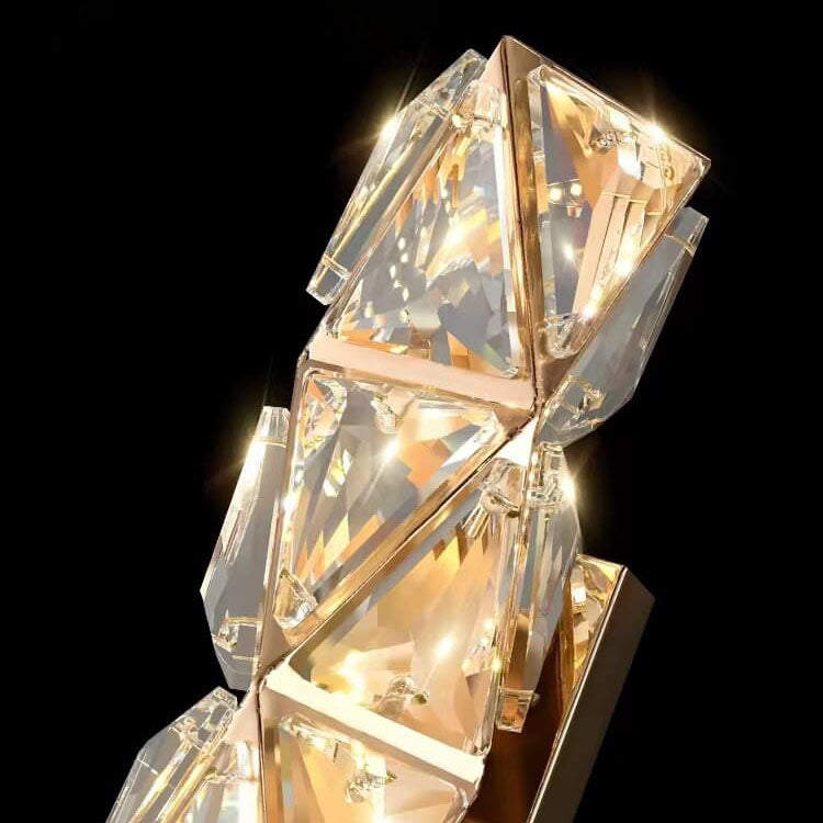 Gold Crystal Diamond Texture Wall Lamp
