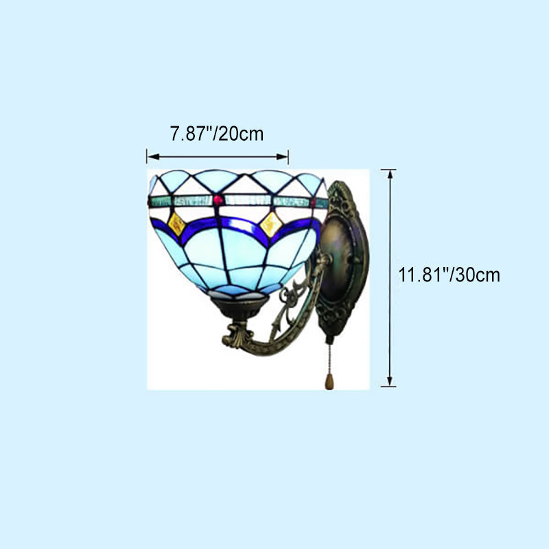 Resin Glass Flower Shape Wall Lamp