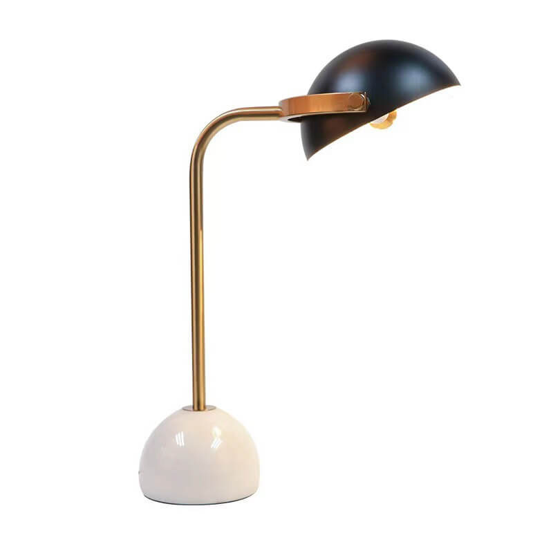 Marble Half Round Table Lamp