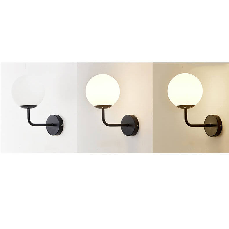 Round Ball Iron Glass Wall Lamp