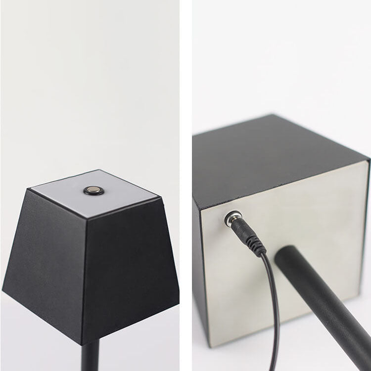 Solid Color Square Metal Table Lamp