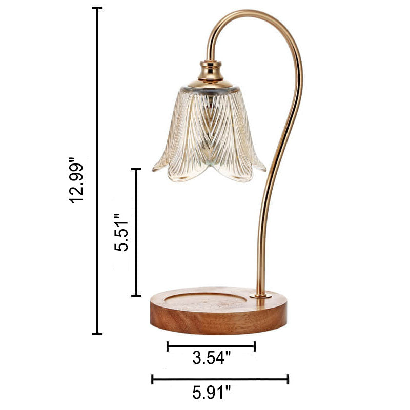 Log Marble Melting Wax Table Lamp