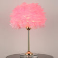 Feather Crystal Table Lamp