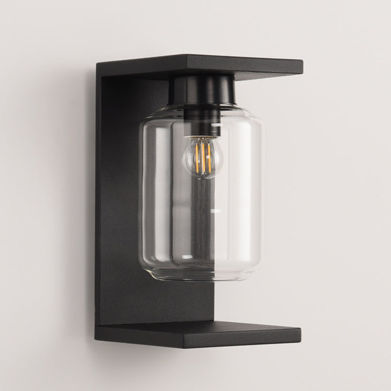 Stainless Steel Cylinder Glass Outdoor Light