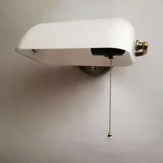 Glass Iron Round Zipper Wall Lamp