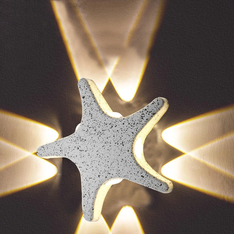 Aluminum Starfish Design Patio Outdoor Light