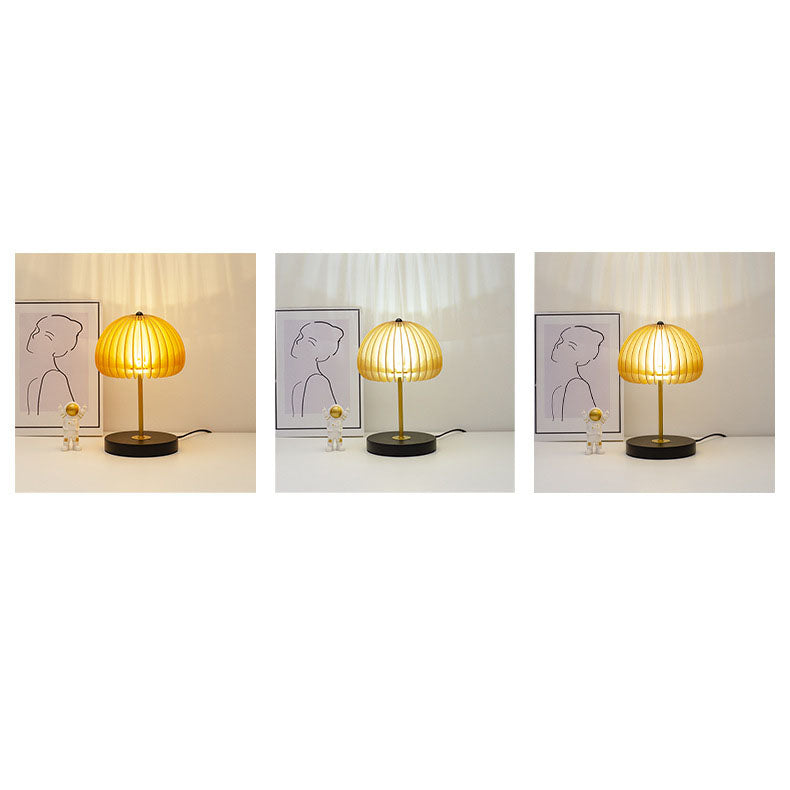 Zen Wood Dome Table Lamp