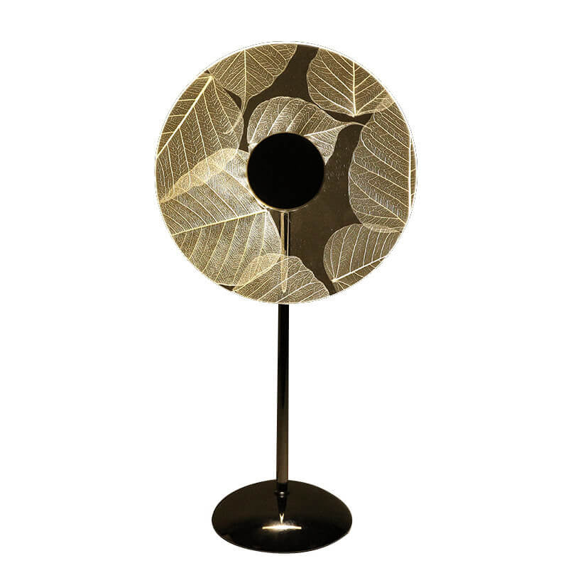 Acrylic Leaf Pattern Design Table Lamp