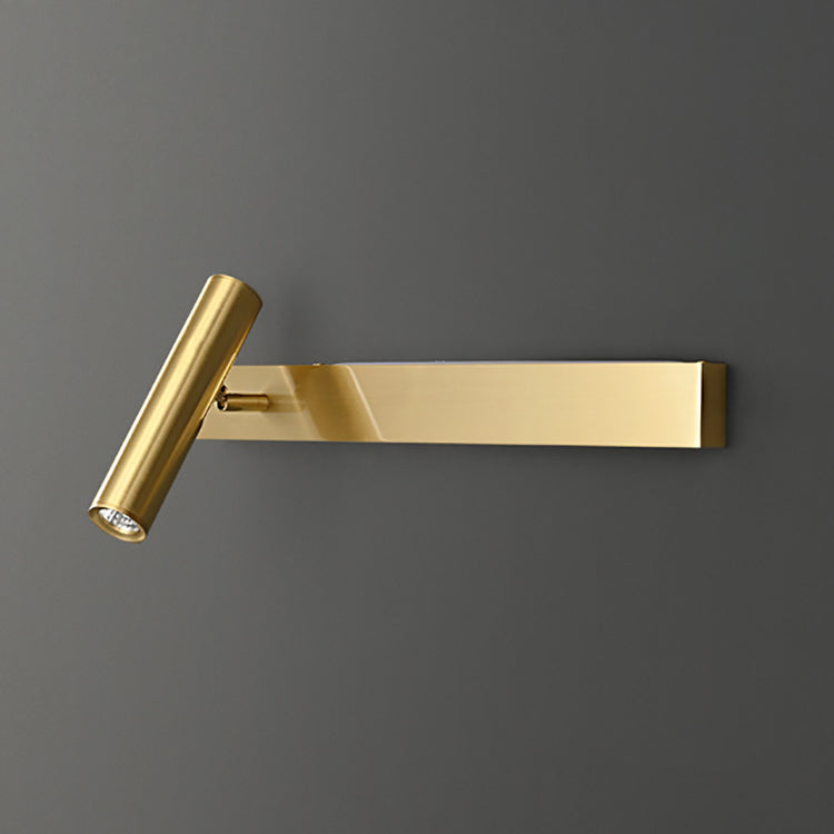 Rectangle Cylinder Full Copper Wall Lamp