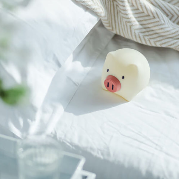 Cute Pig Touch Timer Table Lamp
