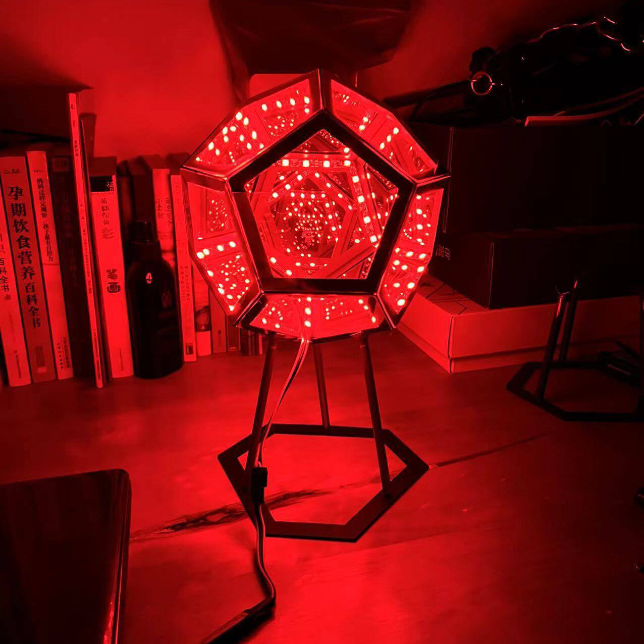 Infinity Dodecahedron Night Table Lamp