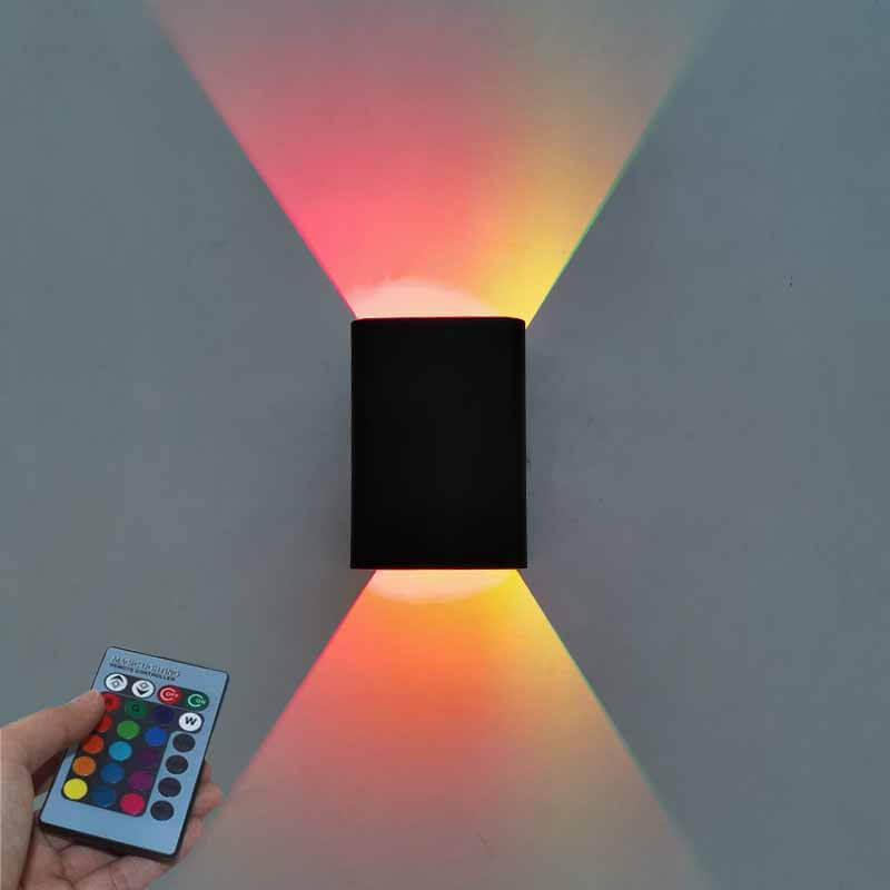 Square Aluminum RGB Wall Lamp