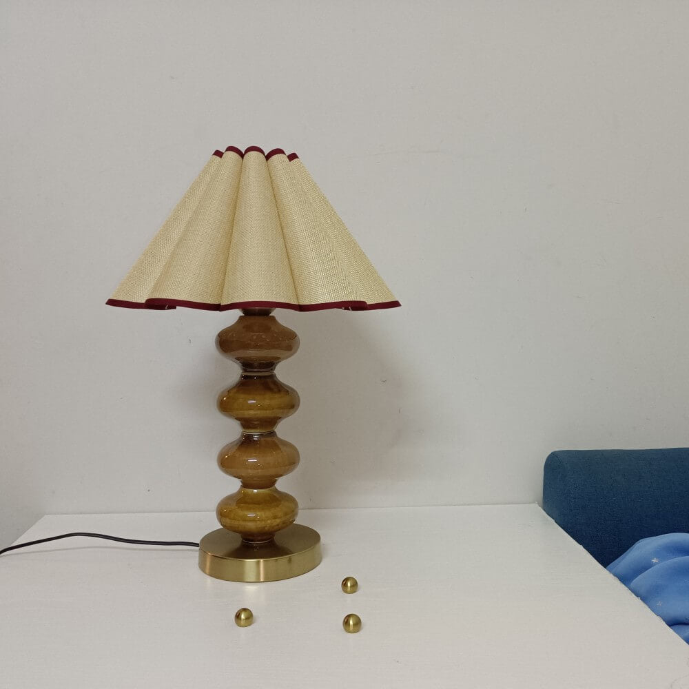 Canvas Petal Ceramic Table Lamp