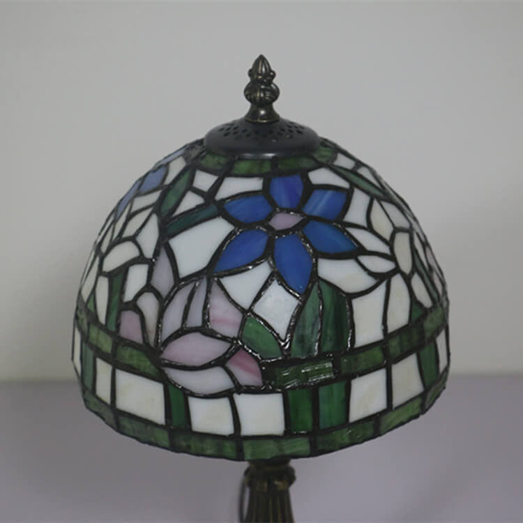 Grass Flower Stained Glass Table Lamp