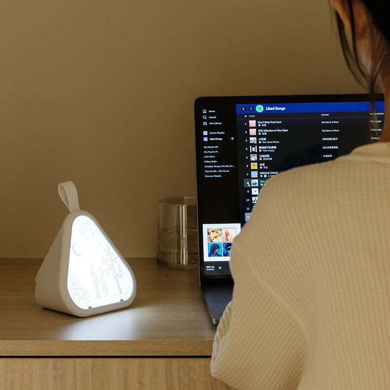 Triangle Seven Color Atmospheric Table Lamp