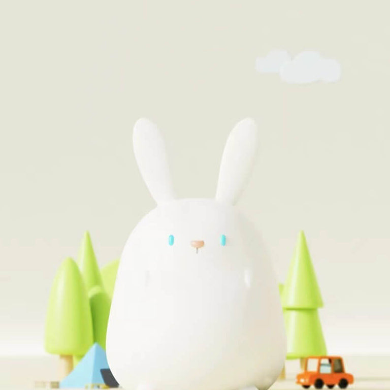 Cartoon Silicone Little Rabbit Table Lamp