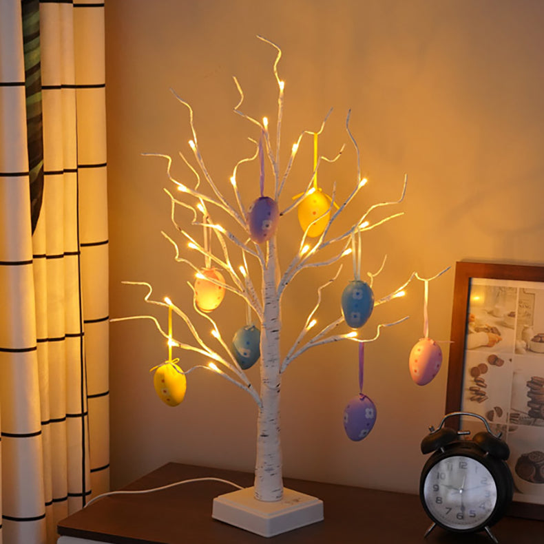 Easter Egg Decorated Tree Table Lamp