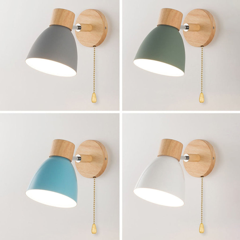 Solid Color Macaron Iron Wall Lamp