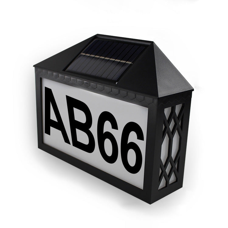 ABS Address Sign Digital Outdoor Light