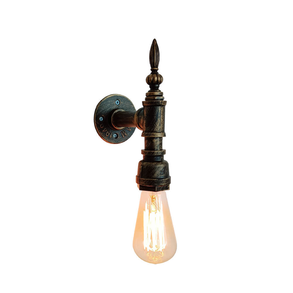 Iron Water Pipe Wall Lamp