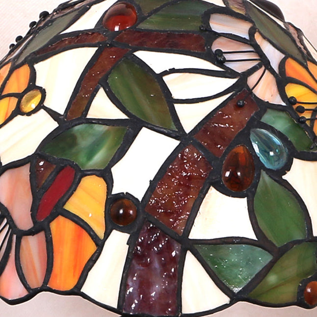 Dome Iron Stained Glass Table Lamp