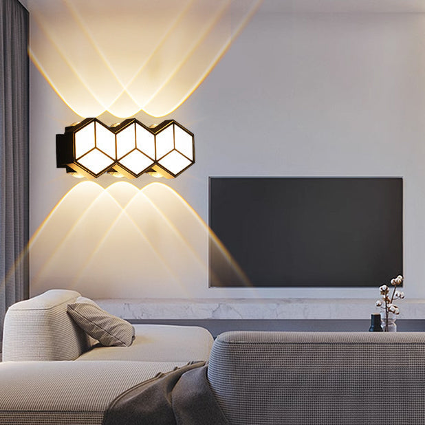 Aluminum Acrylic Lozenge Patio Outdoor Light