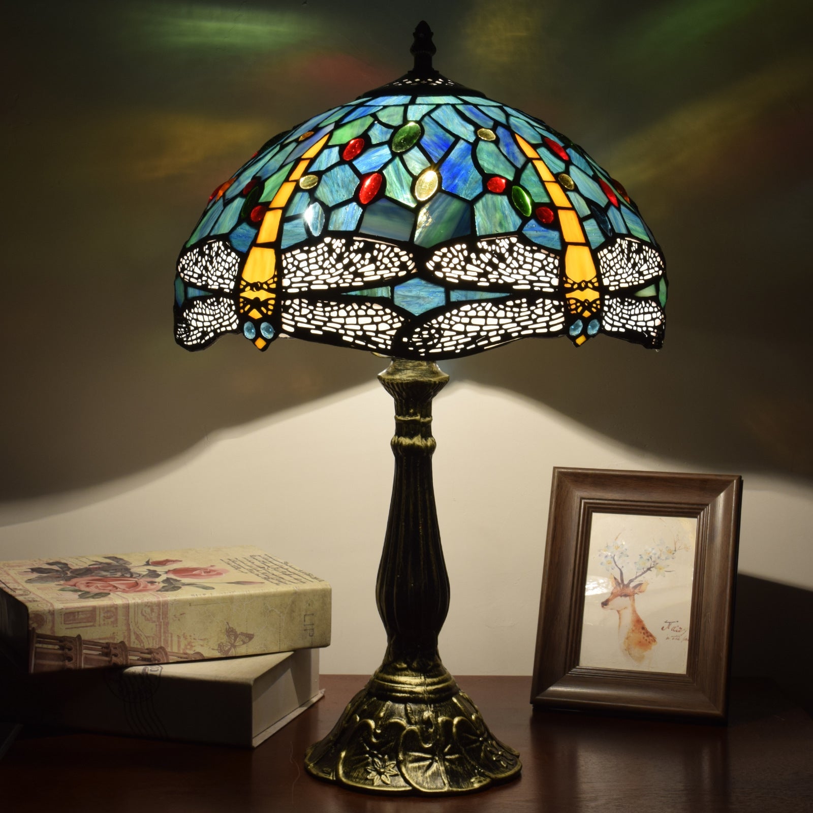 Aluminum Alloy Glass Dome Table Lamp
