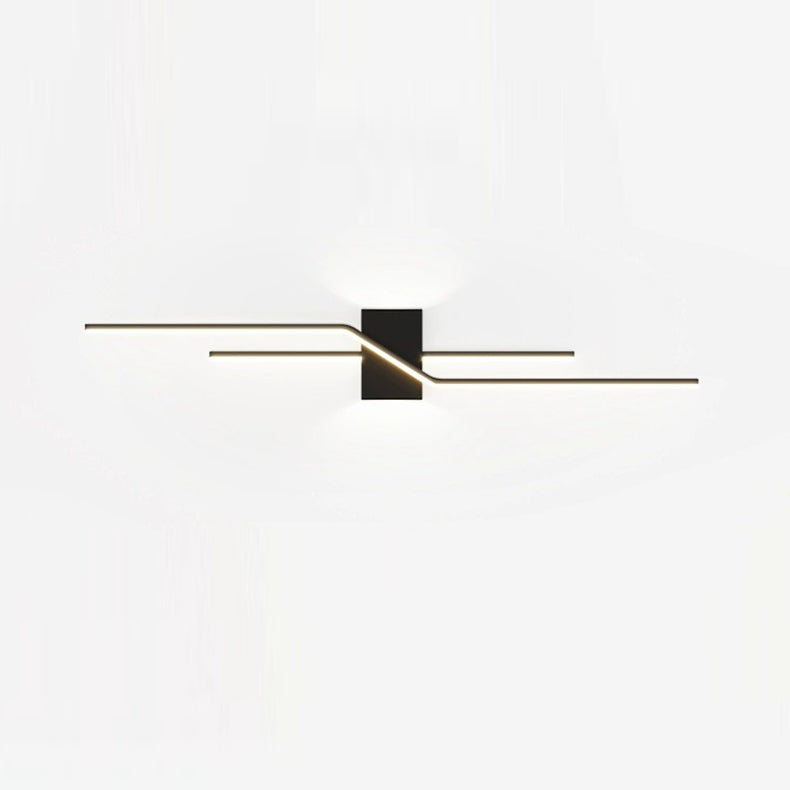 Aluminum Geometric Long Straight Wall Lamp
