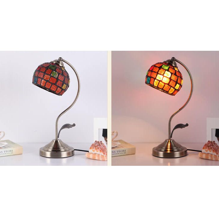 Round Head Glass Hardware Table Lamp