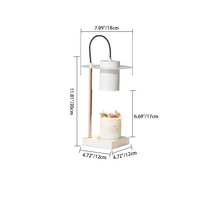 Wrought Iron Cylinder Melting Table Lamp