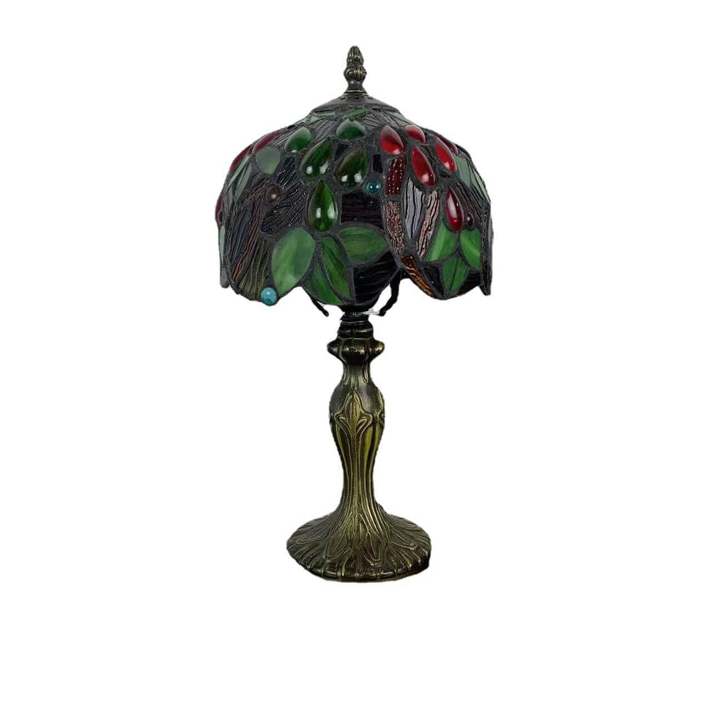 Stained Glass Fruit Dome Table Lamp