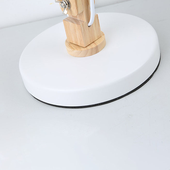Classical Collapsible Wooden Iron Table Lamp