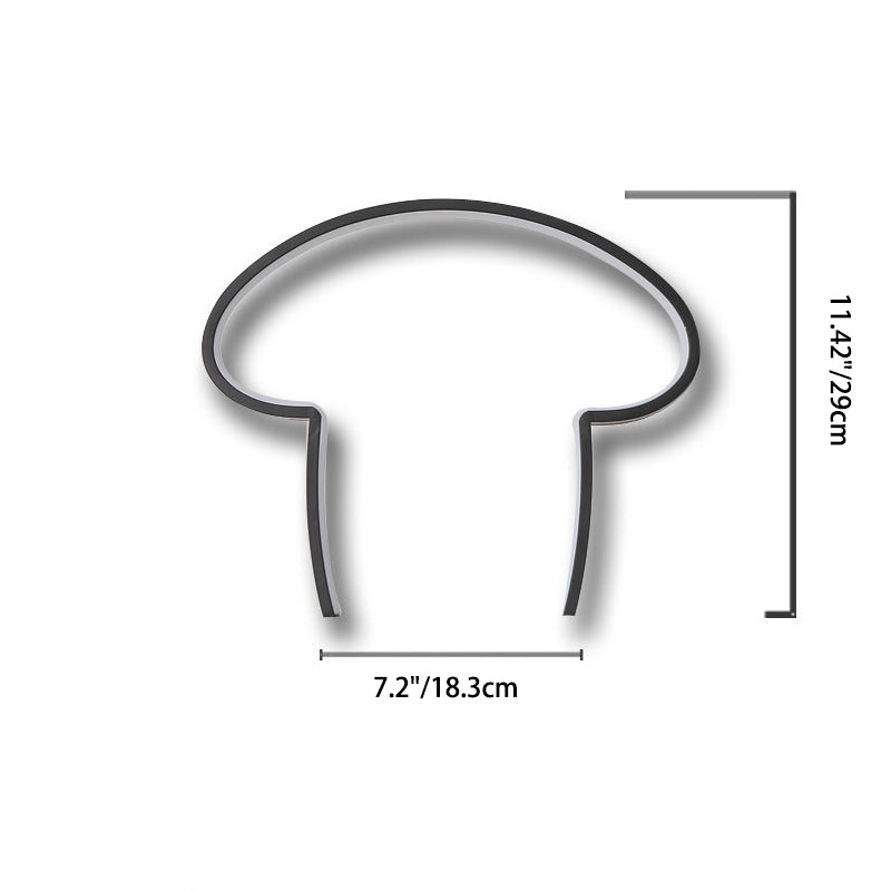 Line Mushroom Aluminum Silicone Table Lamp