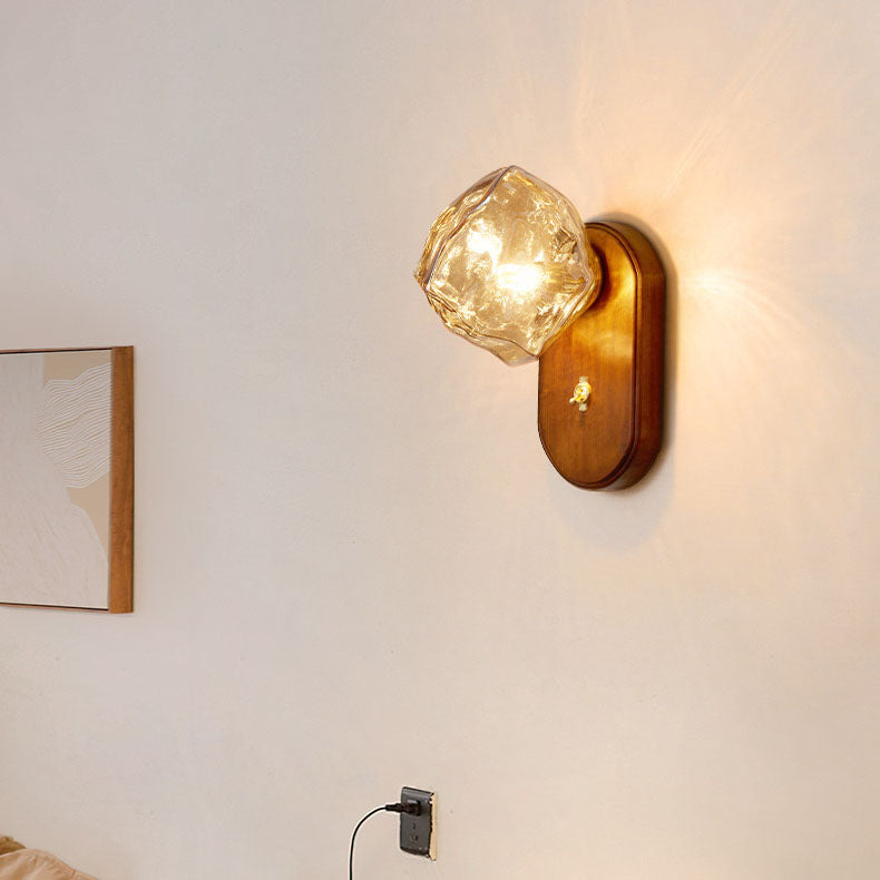 Oval Ice Cube Shape Wall Lamp