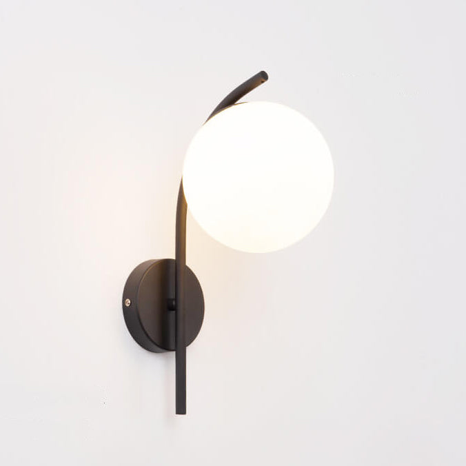Arc Glass Globe Wall Lamp