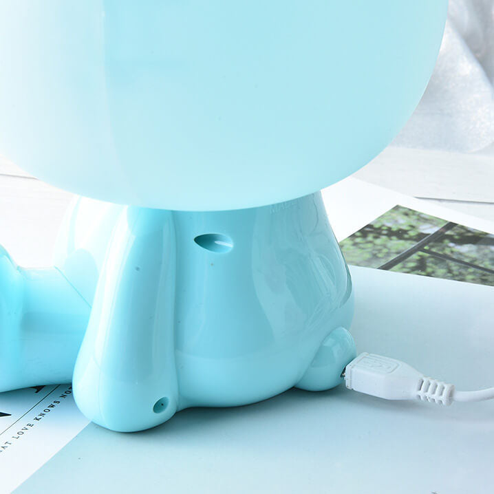 Cartoon Rabbit Glasses Night Table Lamp