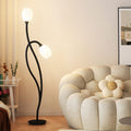 Wrought Iron Arc 2-Light Floor Lamp