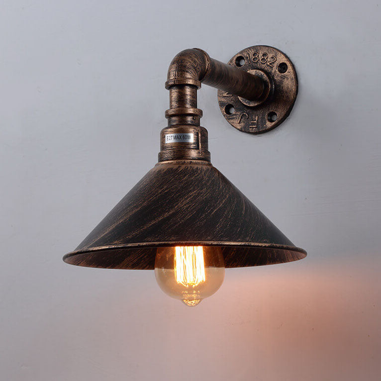 Vintage Industrial Iron Wall Lamp