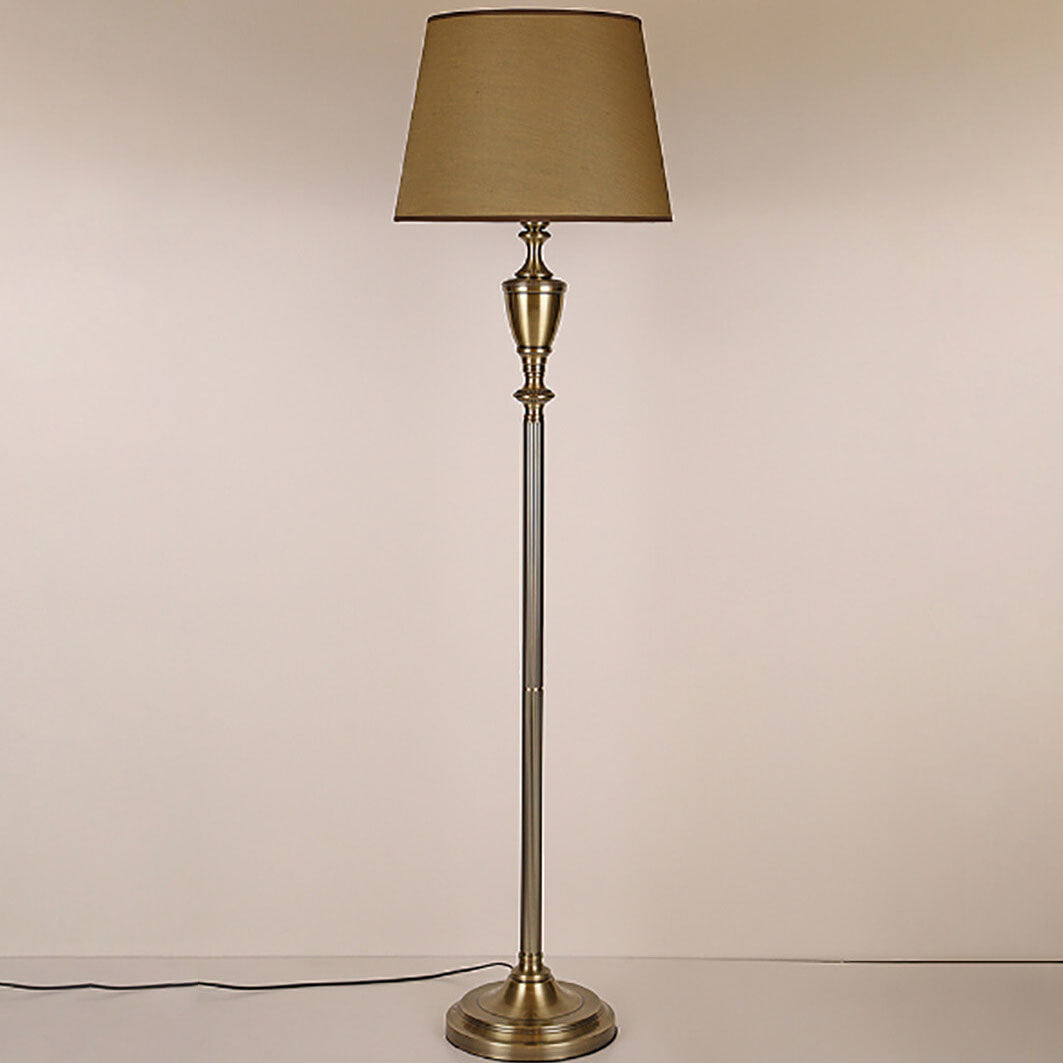 Fabric Cone Hardware Table Floor Lamp