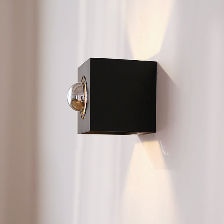 Square Iron Living Room Wall Lamp