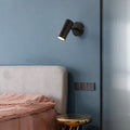 Plated Cylindrical Reading Wall Lamp