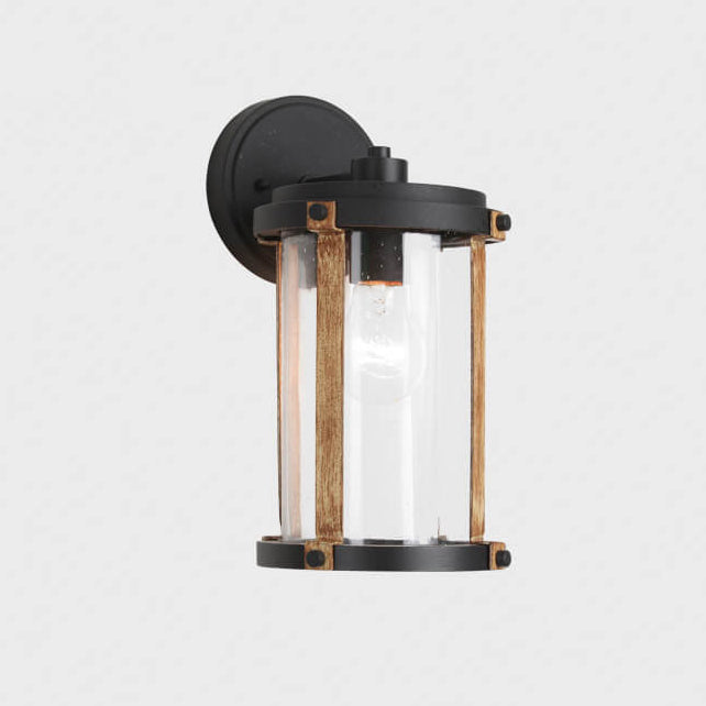 Cylindrical Aluminum Alloy Glass Outdoor Light