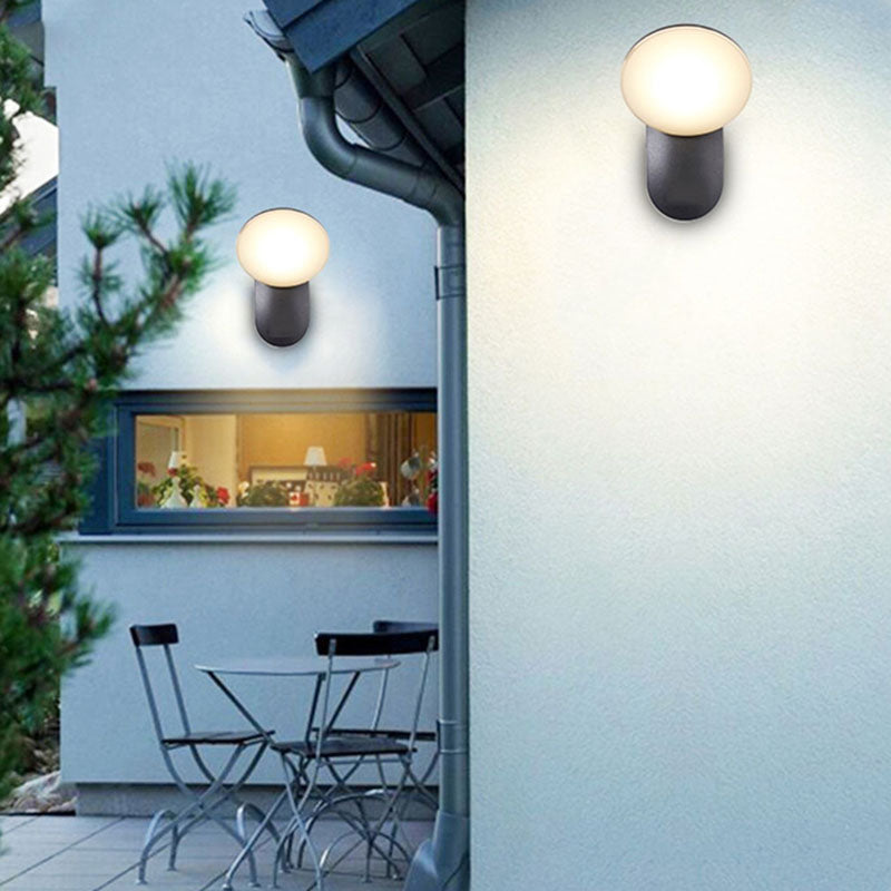 Aluminum PC Round Garden Outdoor Light
