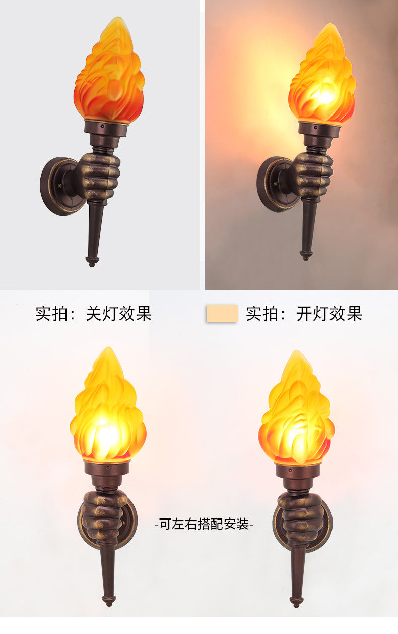 Hand Held Torch Aluminum Outdoor Light