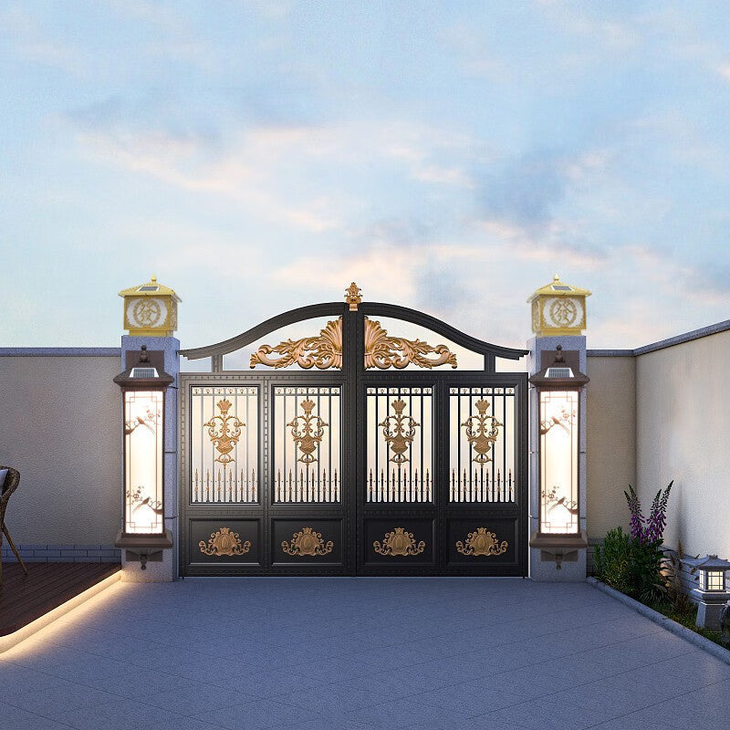 Rectangular Aluminum Glass Garden Outdoor Light