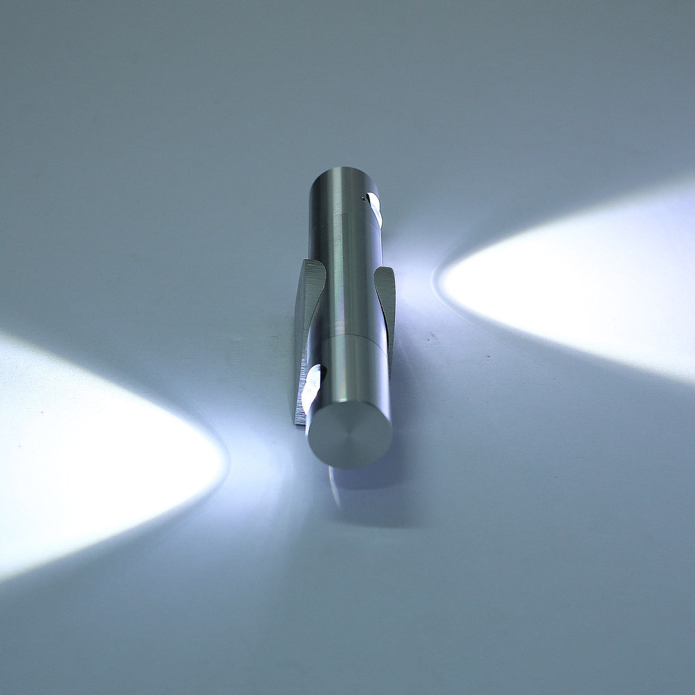 Cylinder Angle Aluminum Bedroom Wall Lamp