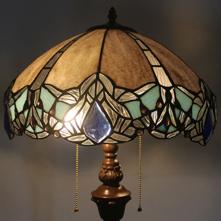 Glass 2-Light Floor Lamp