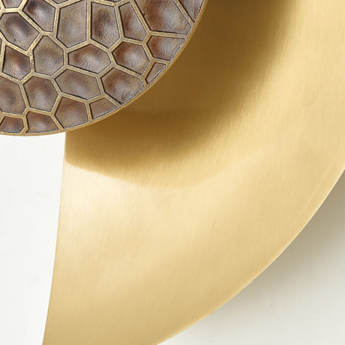 Half-Moon Round Iron Wall Lamp